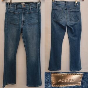 Mother The Patch Pocket Insider Ankle Women's 27 Jeans Happy Pill Wash #W5428